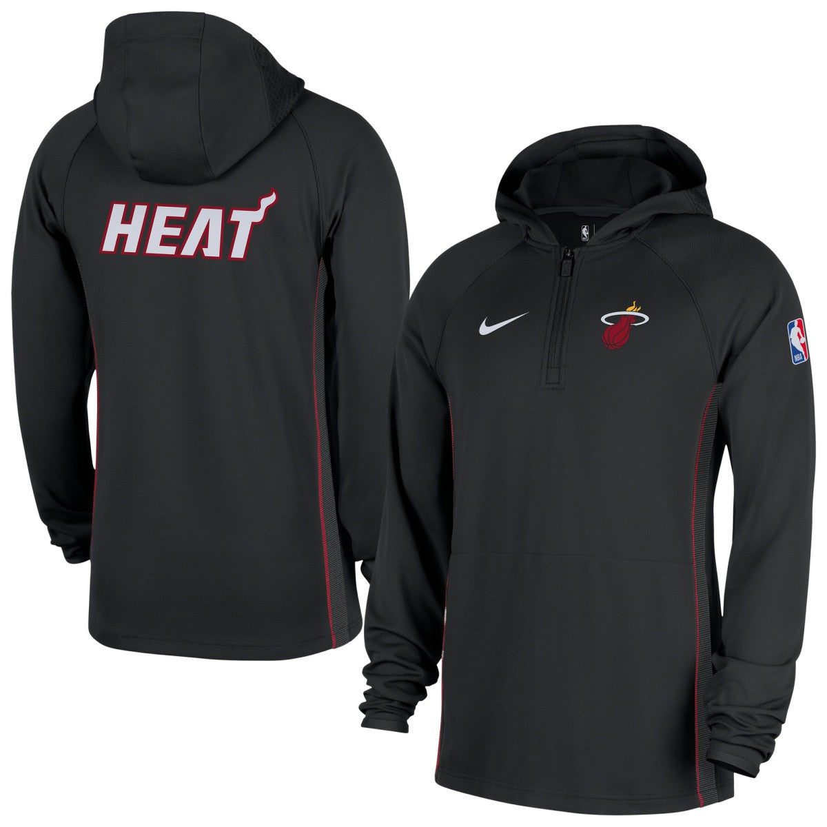 NBA Miami Heat Authentic On Court Zone Quarter-Zip Dri-FIT Hoodie Jacket