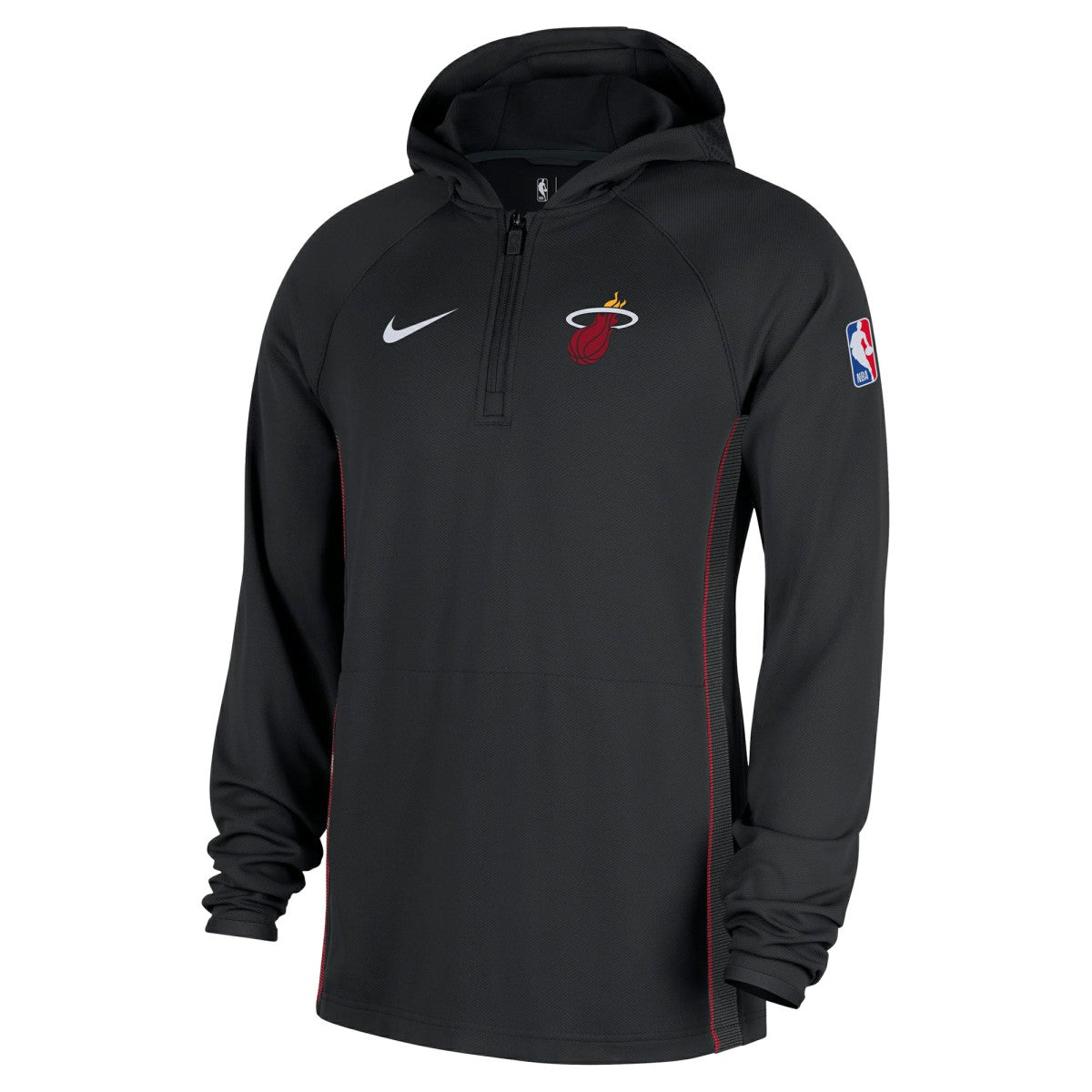 NBA Miami Heat Authentic On Court Zone Quarter-Zip Dri-FIT Hoodie Jacket