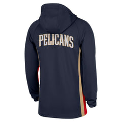 NBA New Orleans Pelicans Authentic On Court Zone Quarter-Zip Dri-FIT Hoodie Jacket