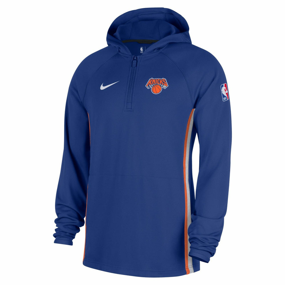 NBA New York Knicks Authentic On Court Zone Quarter-Zip Dri-FIT Hoodie Jacket