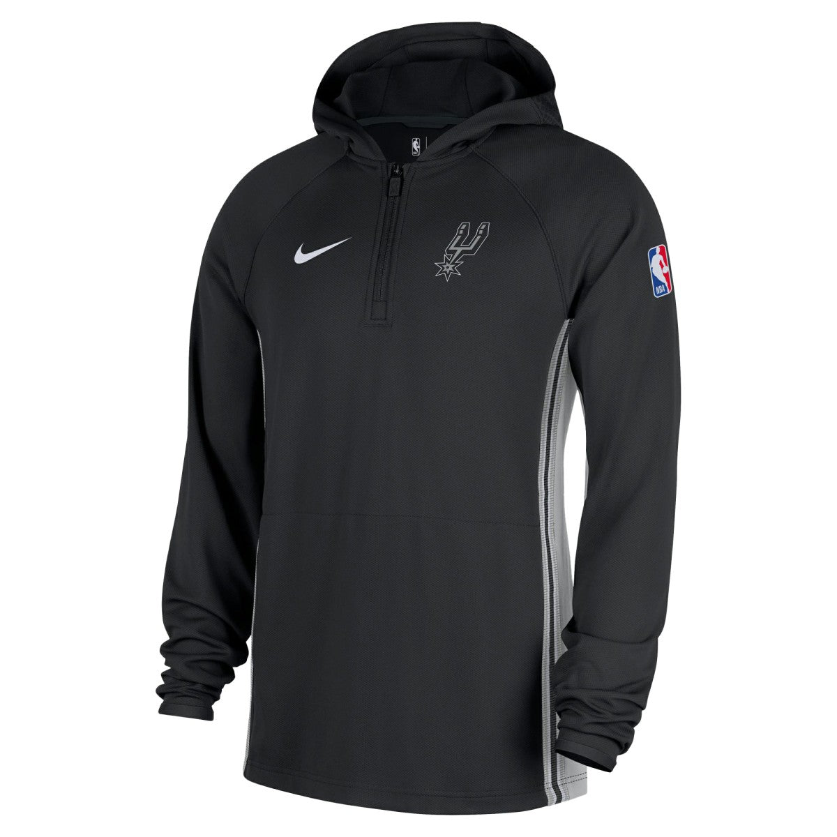 NBA San Antonio Spurs Authentic On Court Zone Quarter-Zip Dri-FIT Hoodie Jacket