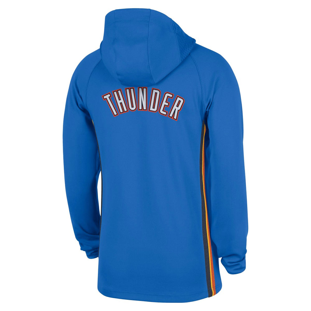 NBA Oklahoma City Thunder Authentic On Court Zone Quarter-Zip Dri-FIT Hoodie Jacket