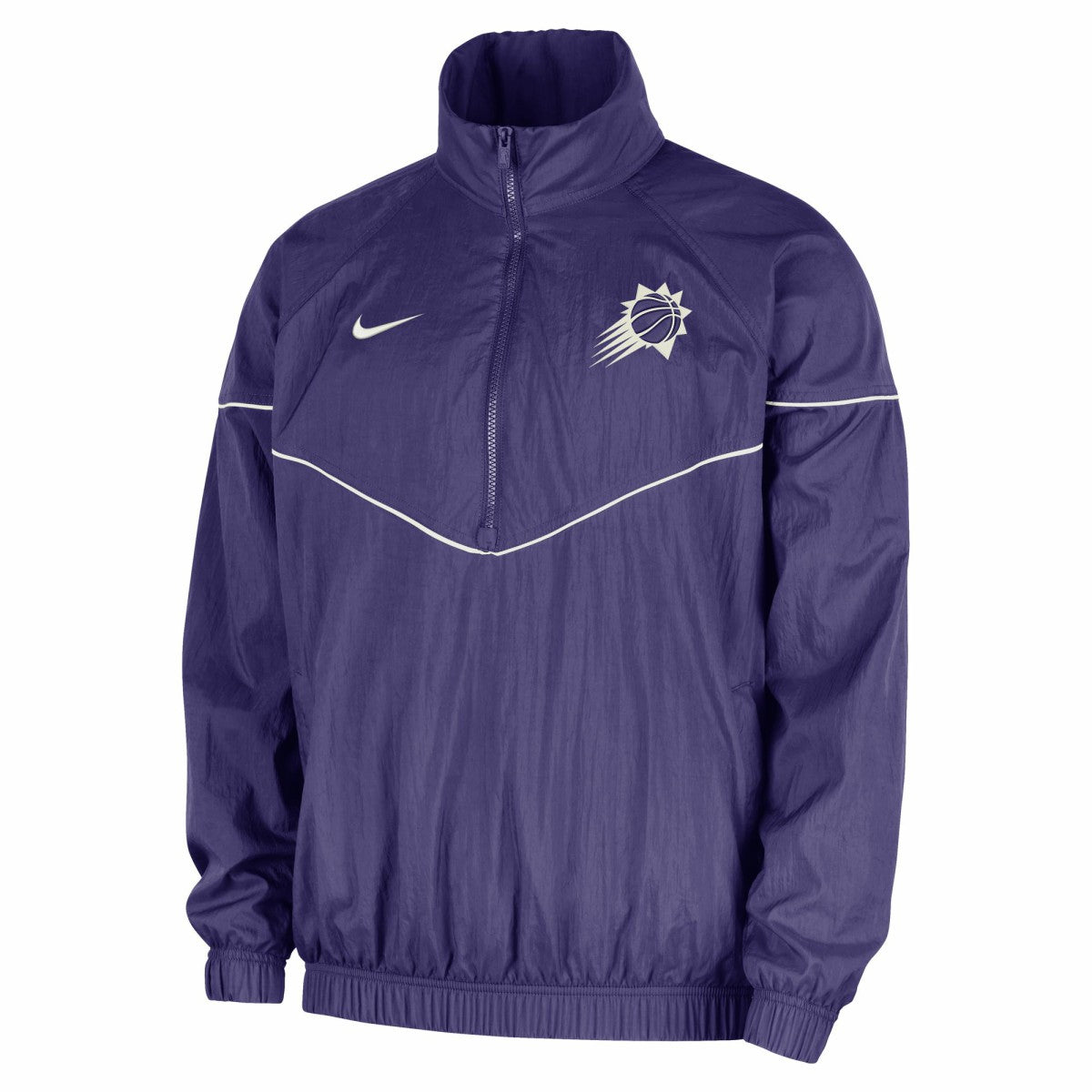 NBA Phoenix Suns Courtside Windrunner Woven Half-Zip Hooded Jacket