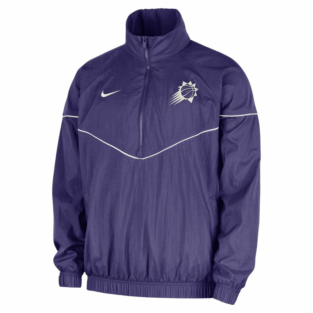 NBA Phoenix Suns Courtside Windrunner Woven Half-Zip Hooded Jacket