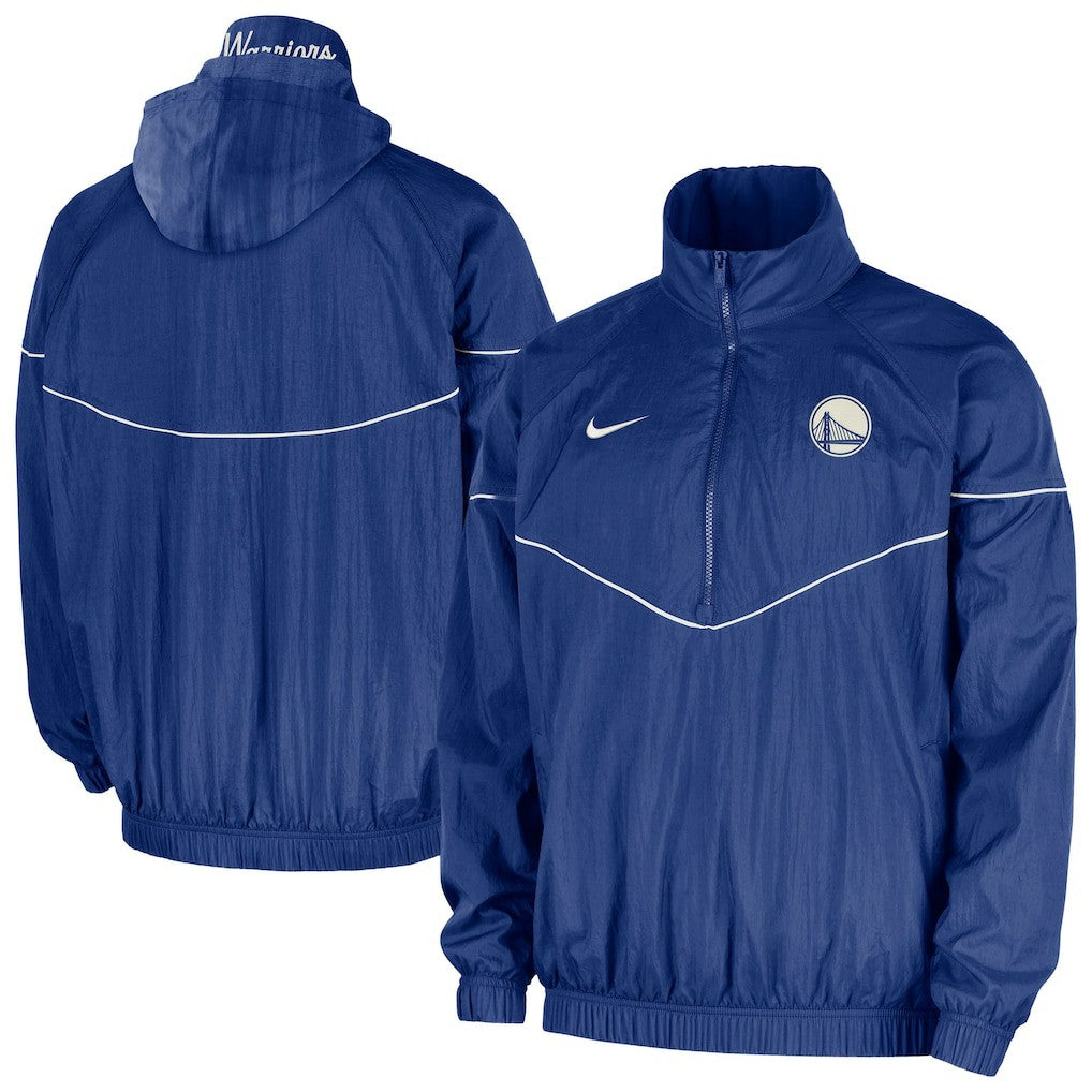 NBA Golden State Warriors Courtside Windrunner Woven Half-Zip Hooded Jacket sale