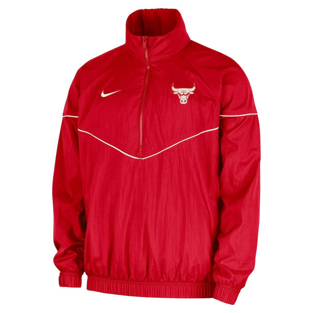 NBA Chicago Bulls Courtside Windrunner Woven Half-Zip Hooded Jacket