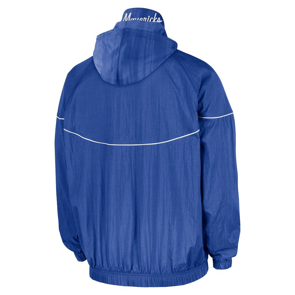 NBA Dallas Mavericks Courtside Windrunner Woven Half-Zip Hooded Jacket sale