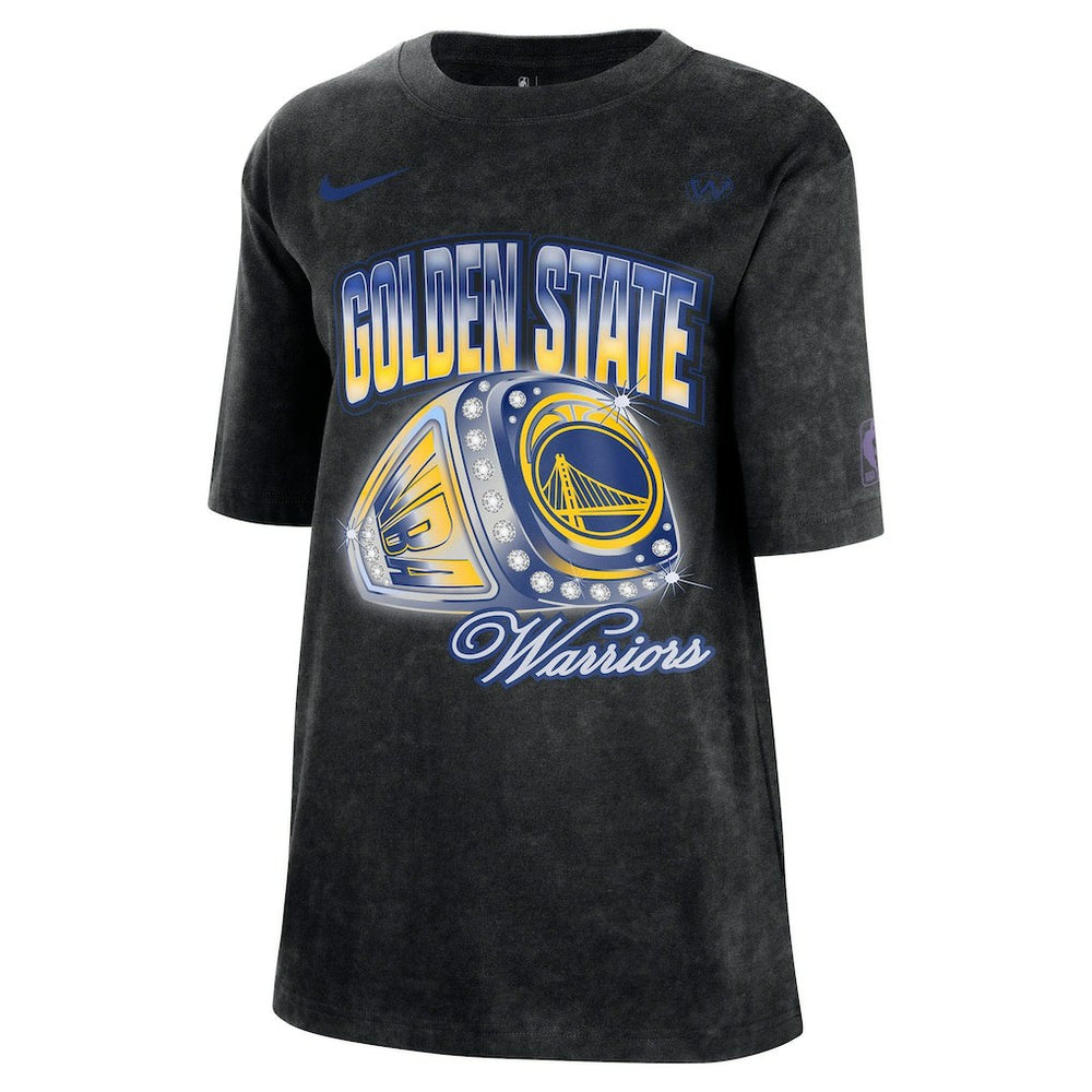 NBA Golden State Warriors Women's Courtside Original Content Vintage Washed Boyfriend T-Shirt sale