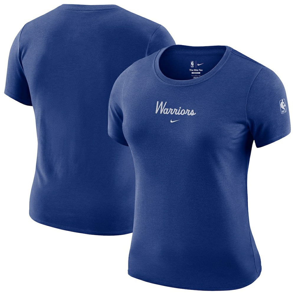 NBA Golden State Warriors Women's Courtside Modest Cropped Tri-Blend T-Shirt sale
