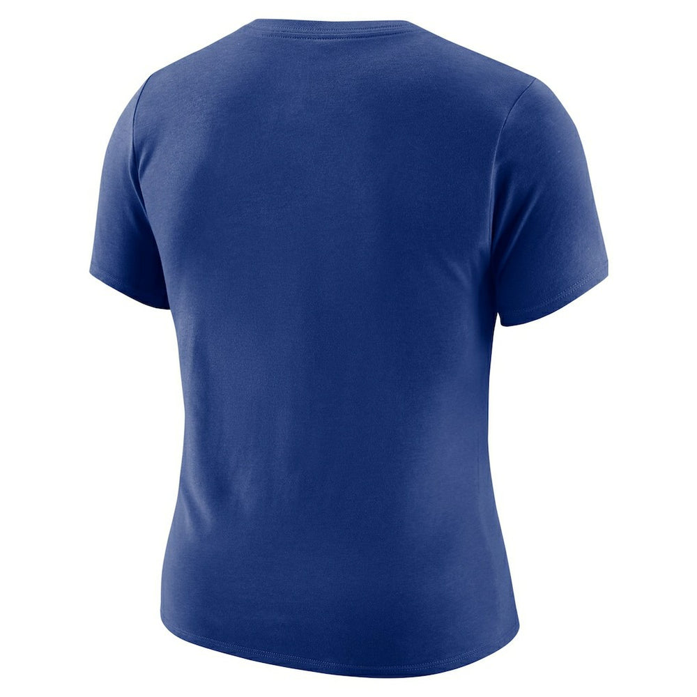 NBA New York Knicks Women's Courtside Modest Cropped Tri-Blend T-Shirt