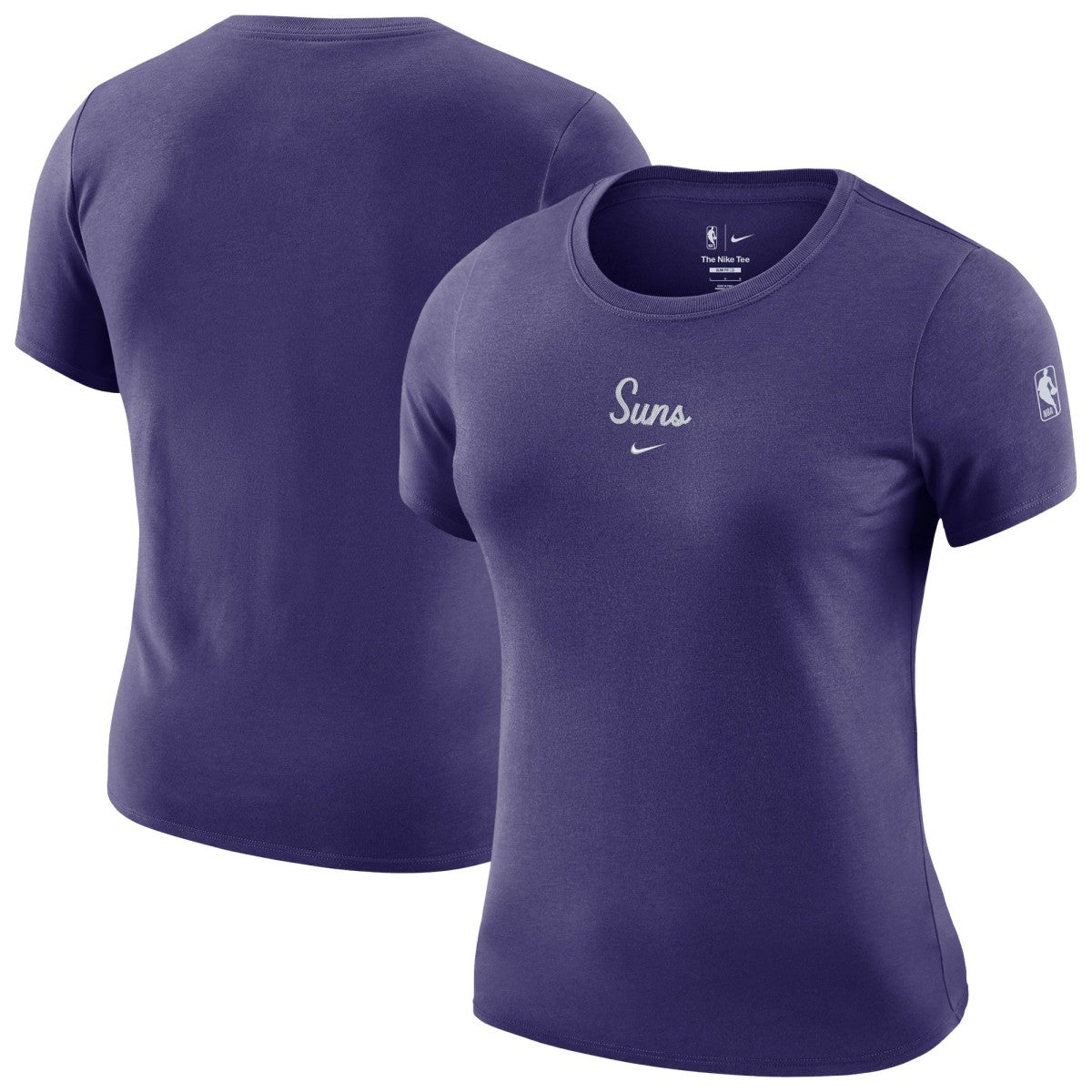 NBA Phoenix Suns Women's Courtside Modest Cropped Tri-Blend T-Shirt