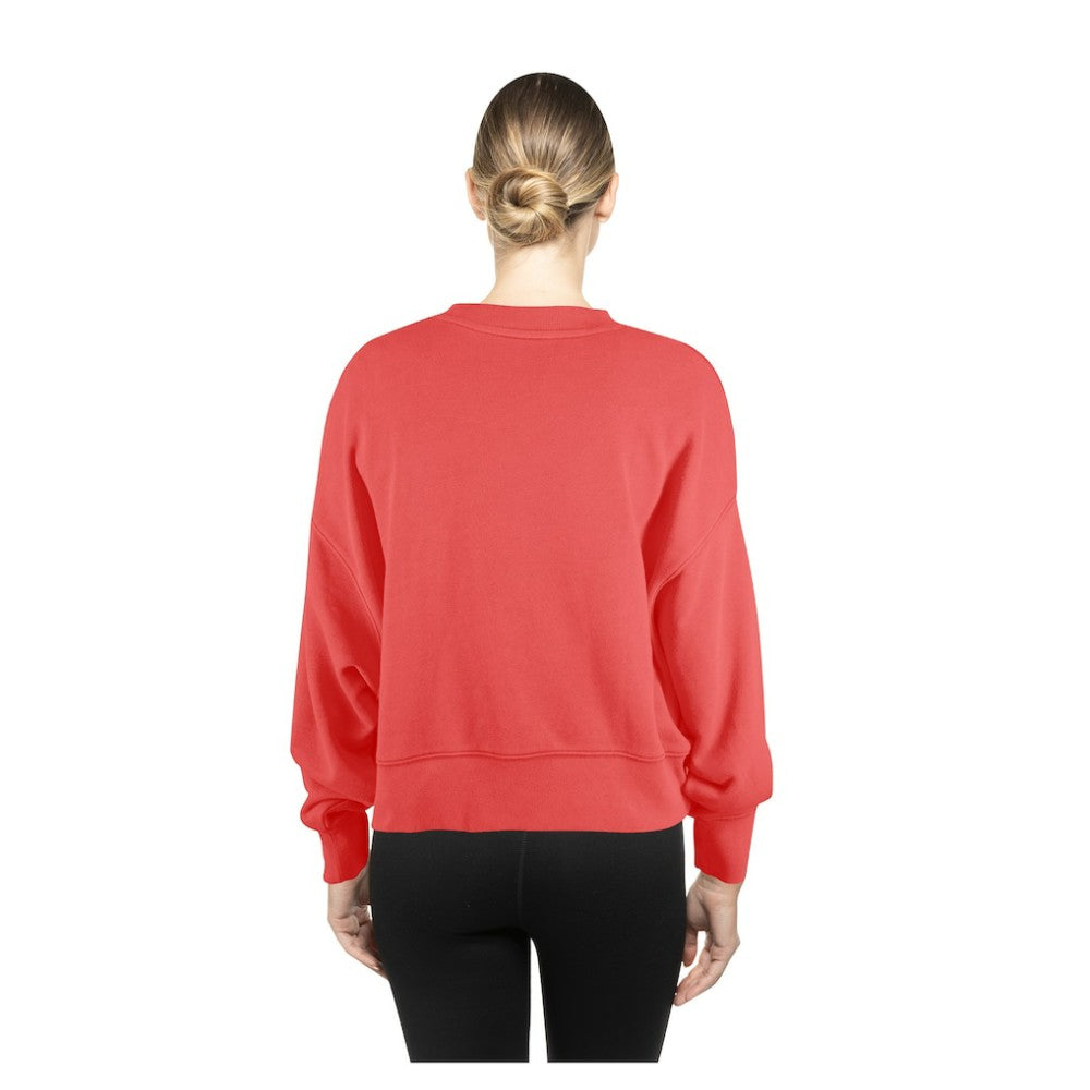 MLB St. Louis Cardinals New Era Women's Boxy Mineral Wash Dolmen Sleeve Cropped Sweatshirt