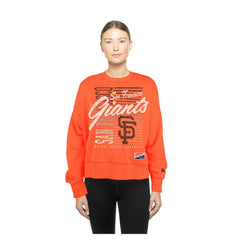 MLB San Francisco Giants New Era Women's Boxy Mineral Wash Dolmen Sleeve Cropped Sweatshirt
