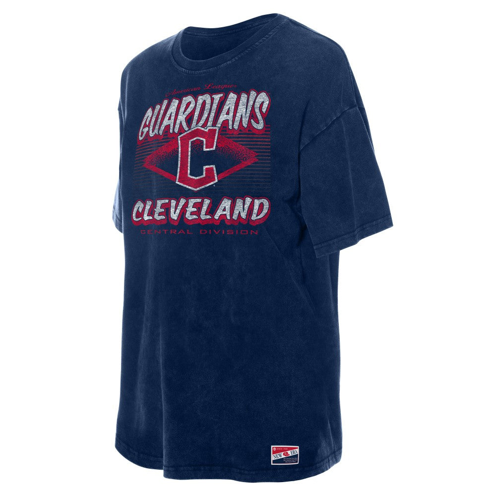 MLB Cleveland Guardians New Era Women's Mineral Wash Oversized T-Shirt