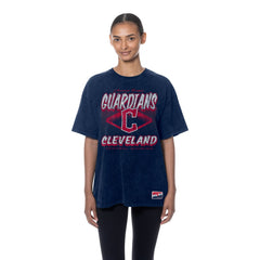 MLB Cleveland Guardians New Era Women's Mineral Wash Oversized T-Shirt