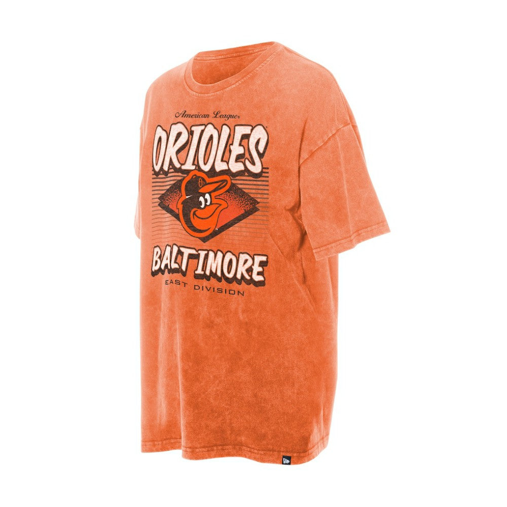 MLB Baltimore Orioles New Era Women's Mineral Wash Oversized T-Shirt