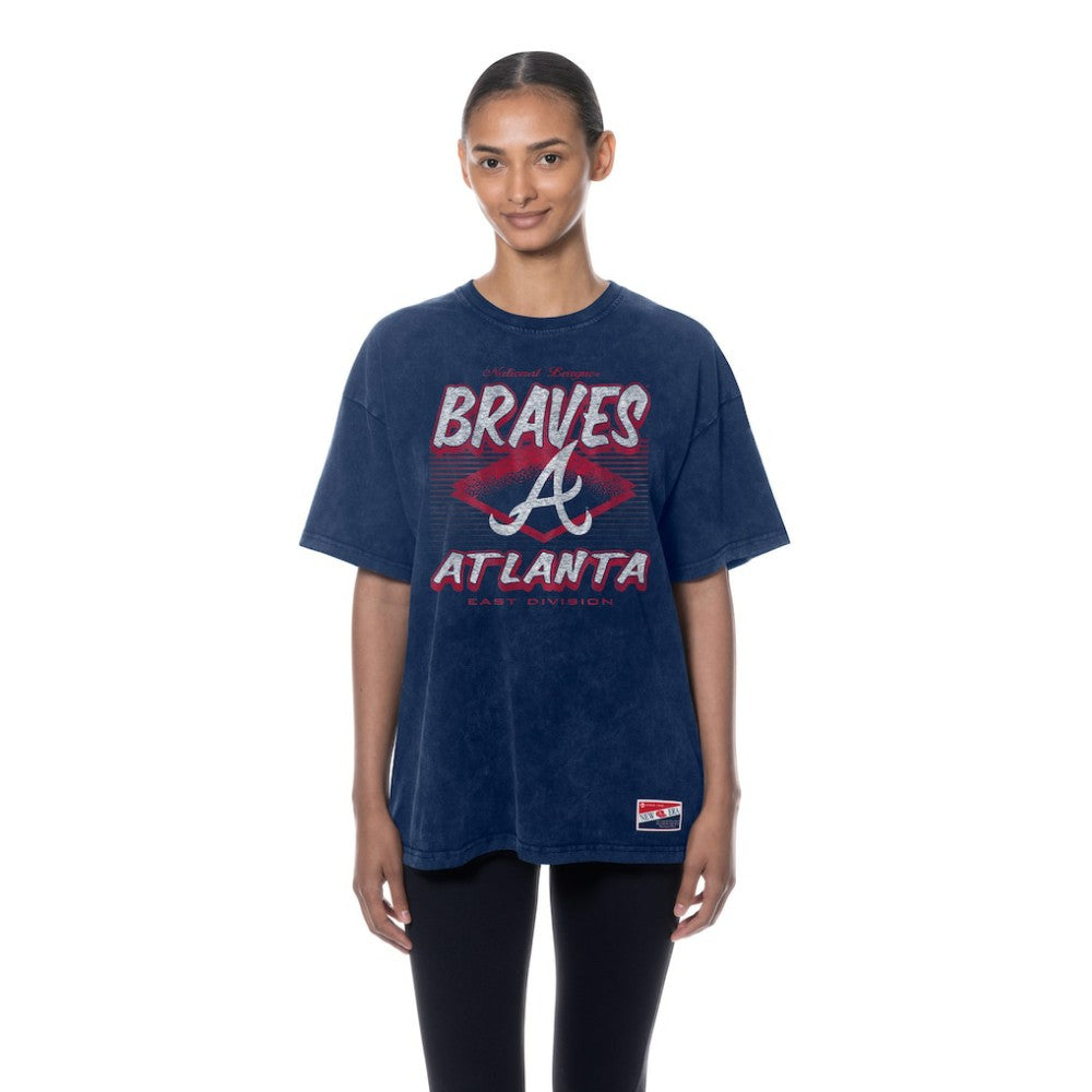 MLB Atlanta Braves New Era Women's Mineral Wash Oversized T-Shirt