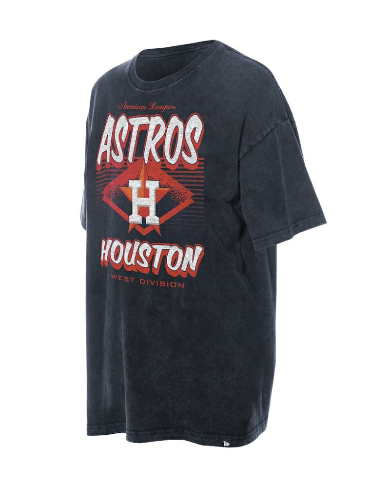 MLB Houston Astros New Era Women's Mineral Wash Oversized T-Shirt