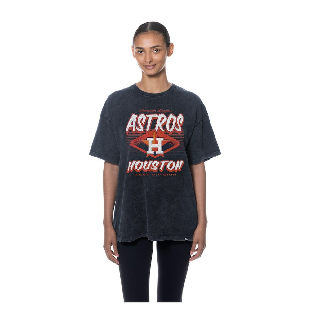 MLB Houston Astros New Era Women's Mineral Wash Oversized T-Shirt