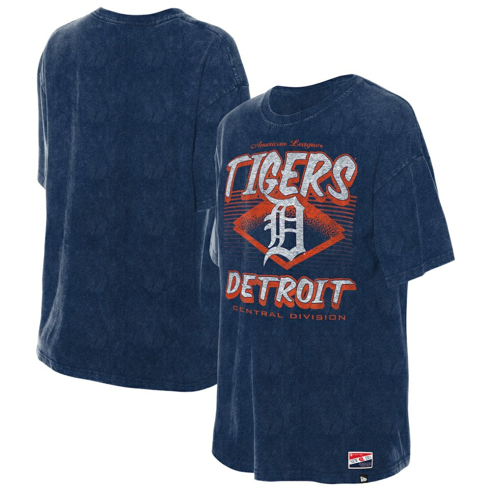 MLB Detroit Tigers New Era Women's Mineral Wash Oversized T-Shirt