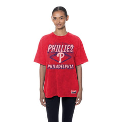 MLB Philadelphia Phillies New Era Women's Mineral Wash Oversized T-Shirt