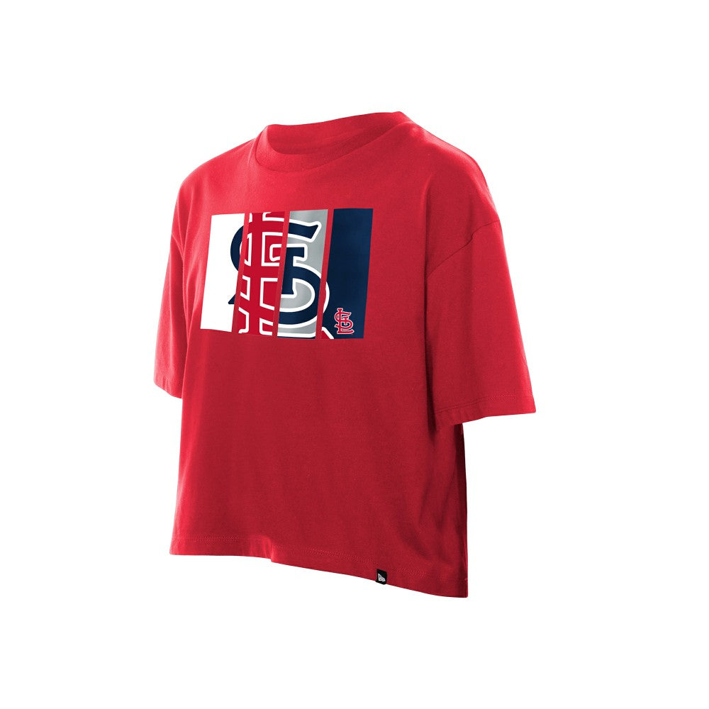 MLB St. Louis Cardinals New Era Women's Boxy Foil Logo T-Shirt