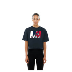 MLB Atlanta Braves New Era Women's Boxy Foil Logo T-Shirt