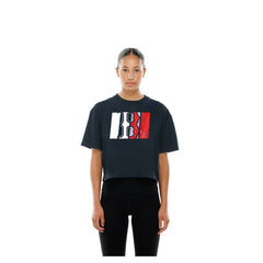 MLB Boston Red Sox New Era Women's Boxy Foil Logo T-Shirt