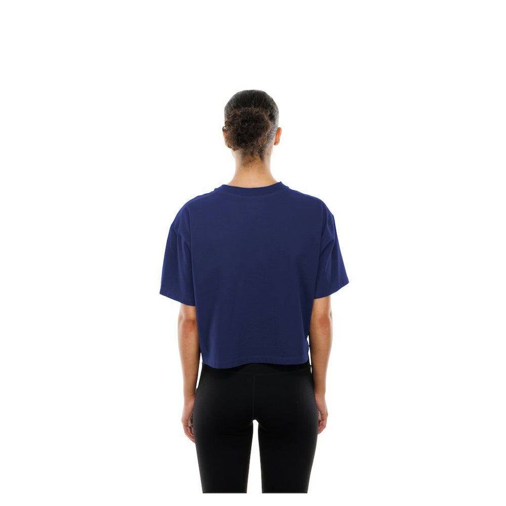 MLB Los Angeles Dodgers New Era Women's Boxy Foil Logo T-Shirt