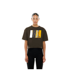 MLB San Diego Padres New Era Women's Boxy Foil Logo T-Shirt