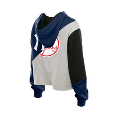 MLB New York Yankees New Era Women's Upcycled Color Block Cropped Boxy Hoodie