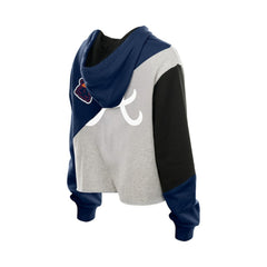 MLB Atlanta Braves New Era Women's Upcycled Color Block Cropped Boxy Hoodie
