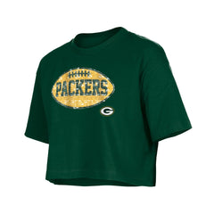 Girl's Flip Sequin Boxy T-Shirt - Green Bay Packers