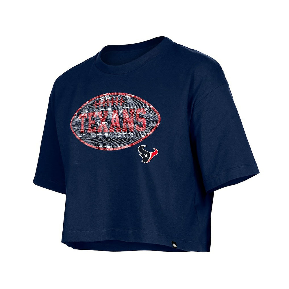 Girl's Flip Sequin Boxy T-Shirt - Houston Texans