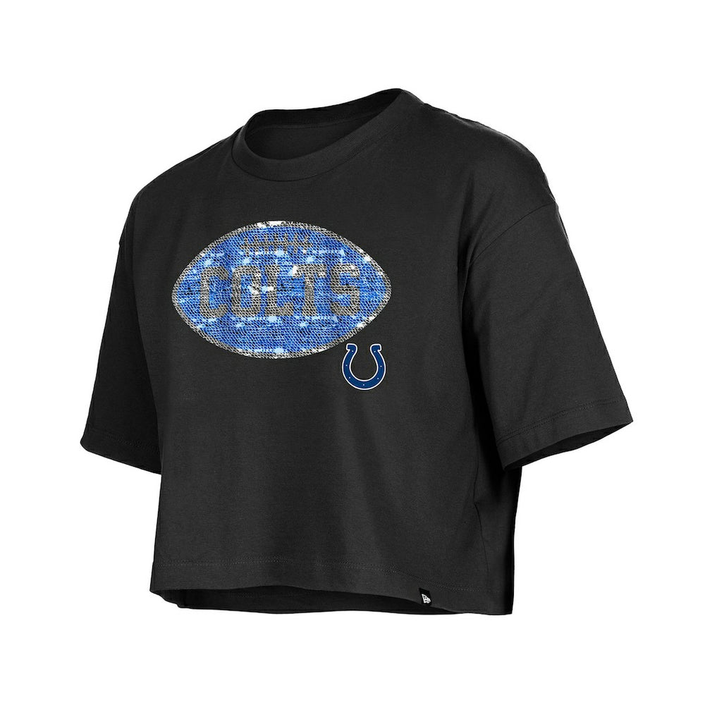 Girl's Flip Sequin Boxy T-Shirt - Indianapolis Colts