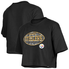 Girl's Flip Sequin Boxy T-Shirt - Pittsburgh Steelers