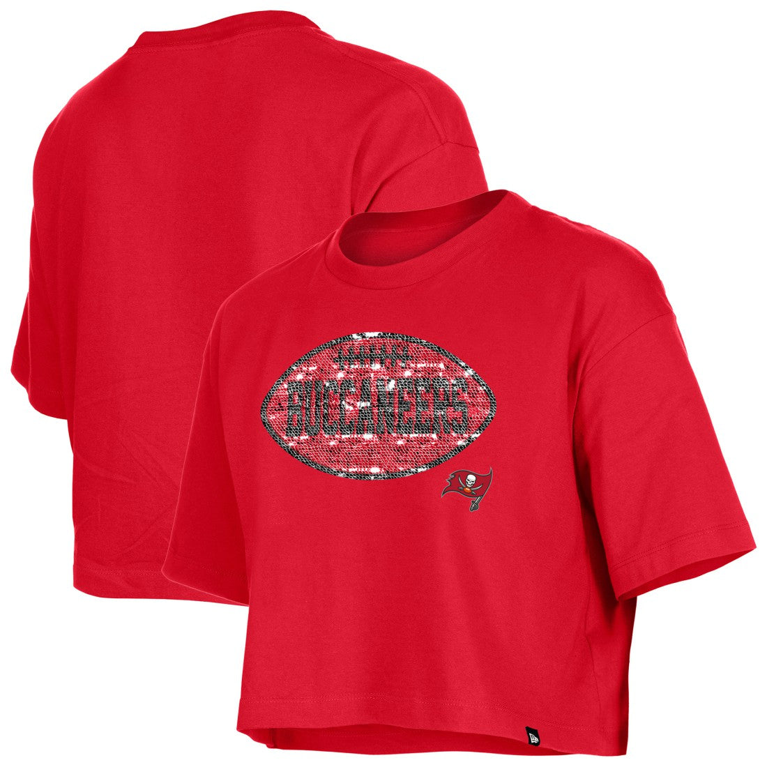 Girl's Flip Sequin Boxy T-Shirt - Tampa Bay Buccaneers