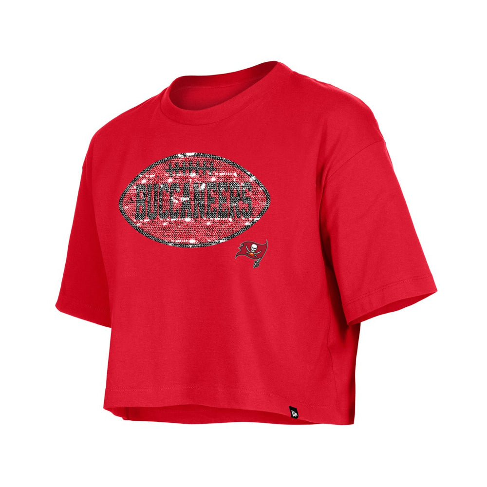 Girl's Flip Sequin Boxy T-Shirt - Tampa Bay Buccaneers