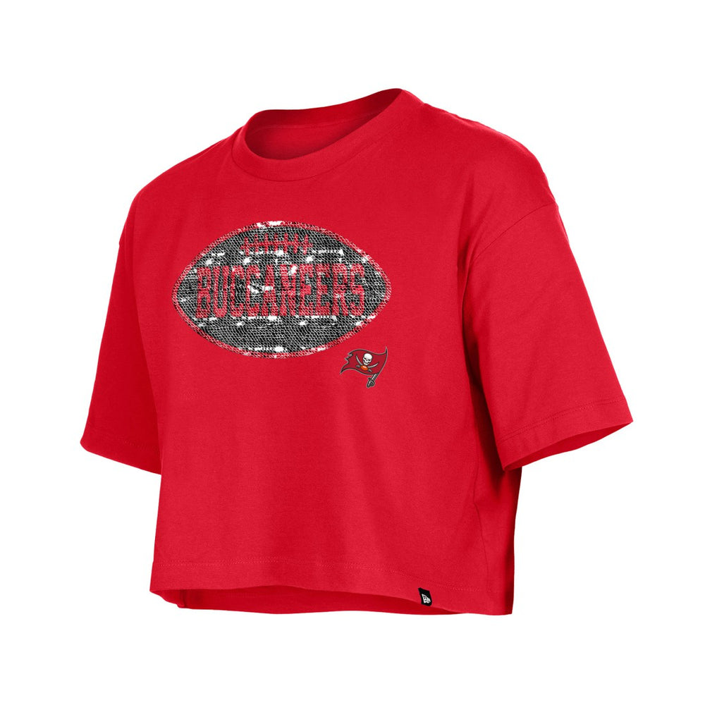 Girl's Flip Sequin Boxy T-Shirt - Tampa Bay Buccaneers