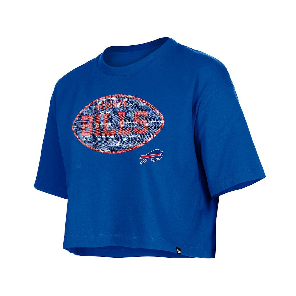 Girl's Flip Sequin Boxy T-Shirt - Buffalo Bills