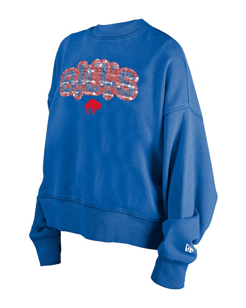 Girl's Flip Sequin Sweatshirt - Buffalo Bills