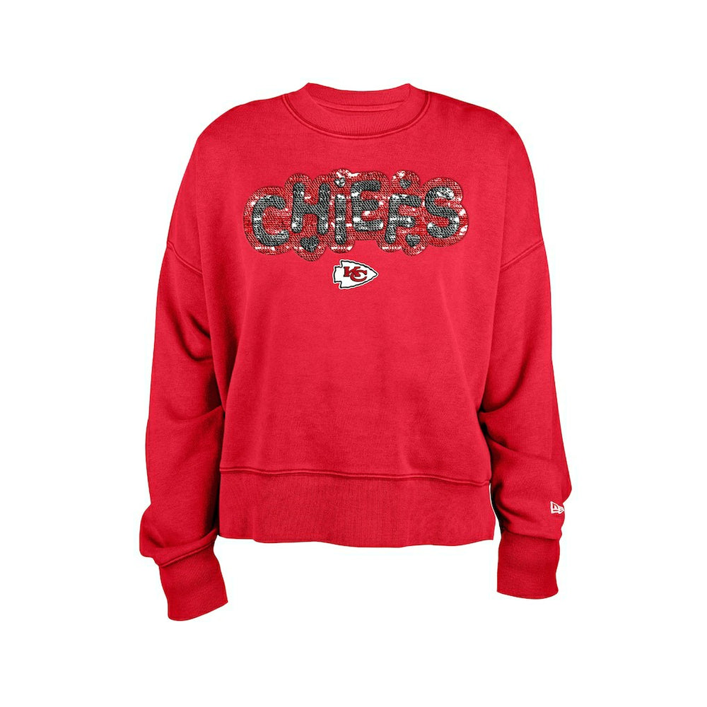 Girl's Flip Sequin Sweatshirt - Kansas City Chiefs