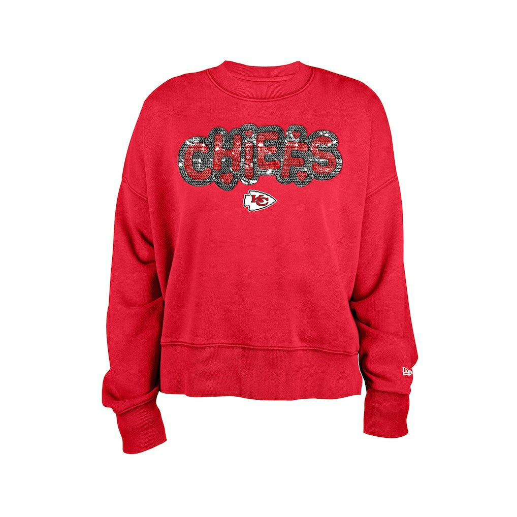 Girl's Flip Sequin Sweatshirt - Kansas City Chiefs