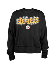 Girl's Flip Sequin Sweatshirt - Pittsburgh Steelers