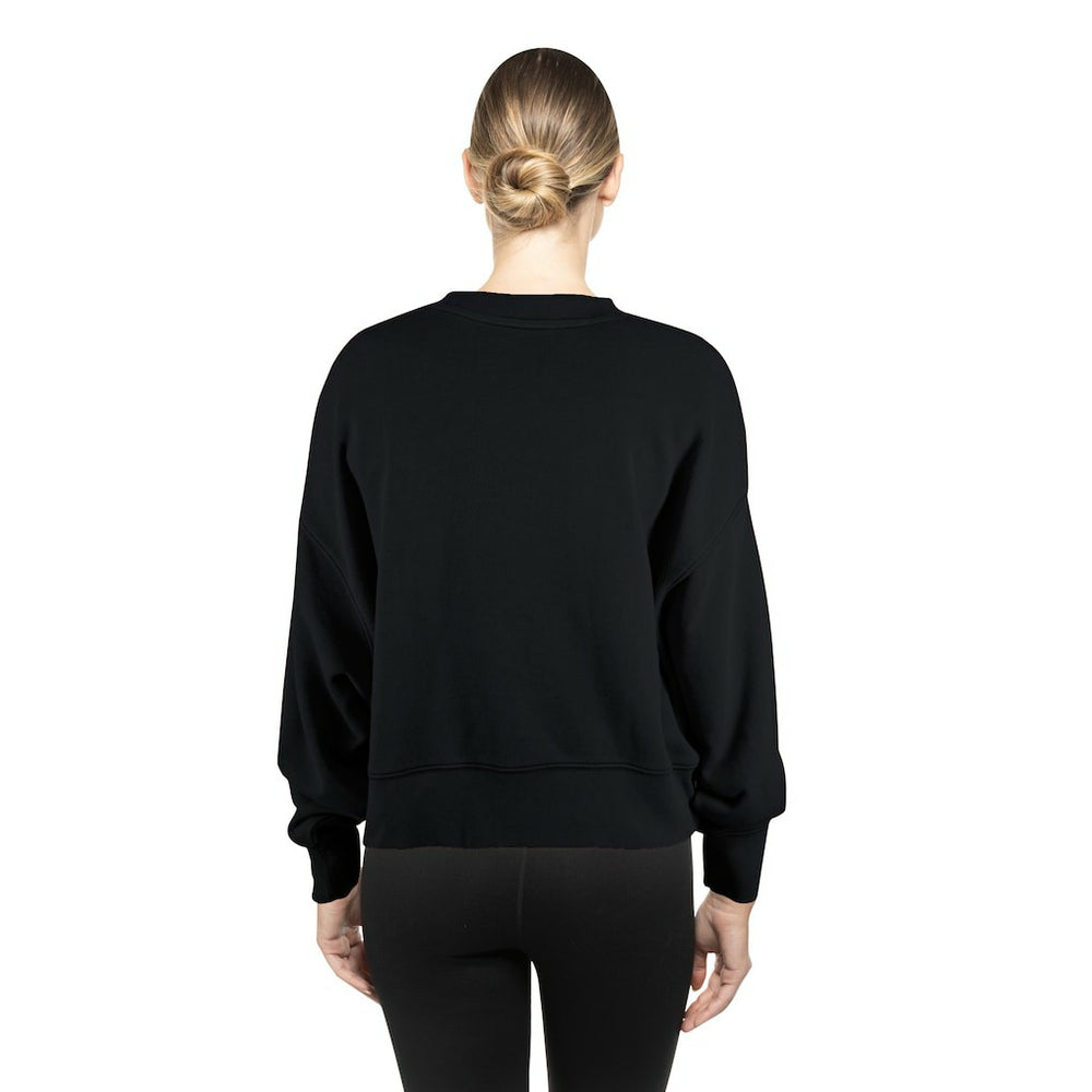 Women's Oversized Throwback Mineral Wash Crew Neck Sweatshirt - Philadelphia Eagles