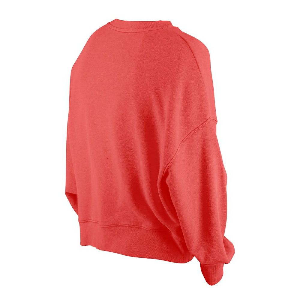 Women's Oversized Throwback Mineral Wash Crew Neck Sweatshirt - San Francisco 49ers