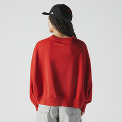 Women's Oversized Throwback Mineral Wash Crew Neck Sweatshirt - Kansas City Chiefs