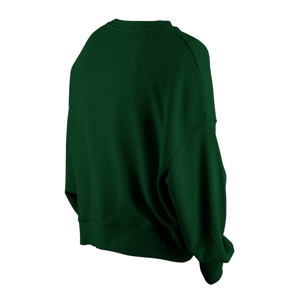 Women's Oversized Throwback Mineral Wash Crew Neck Sweatshirt - Green Bay Packers