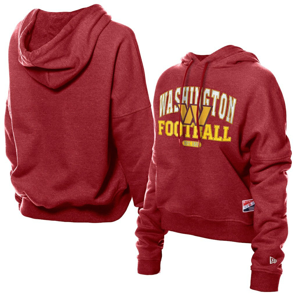 Women's Throwback Boxy Hoodie Sweatshirt - Washington Commanders