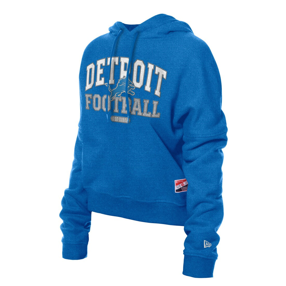 Women's Throwback Boxy Hoodie Sweatshirt - Detroit Lions